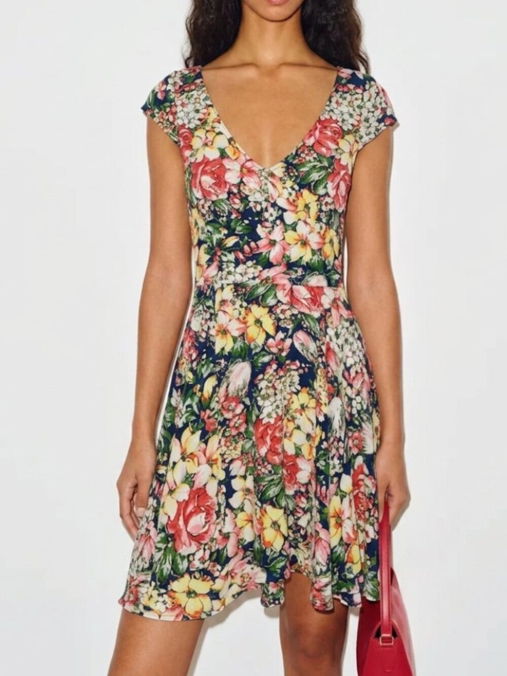Abercrombie & Fitch Floral Fit & Flare Dress